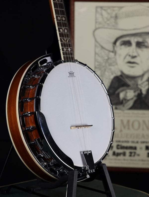 bourbon street dbj 45 banjo with poster