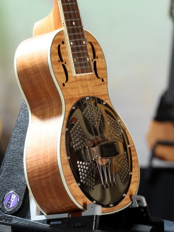 bourbon street resonator ukulele close up