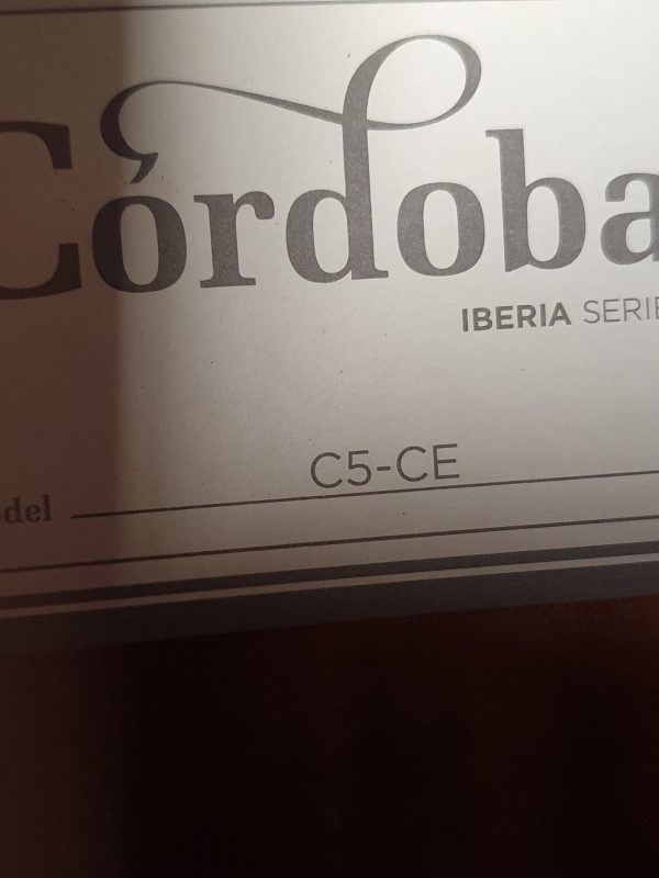 Cordoba C5 Ce Classical Guitar Label