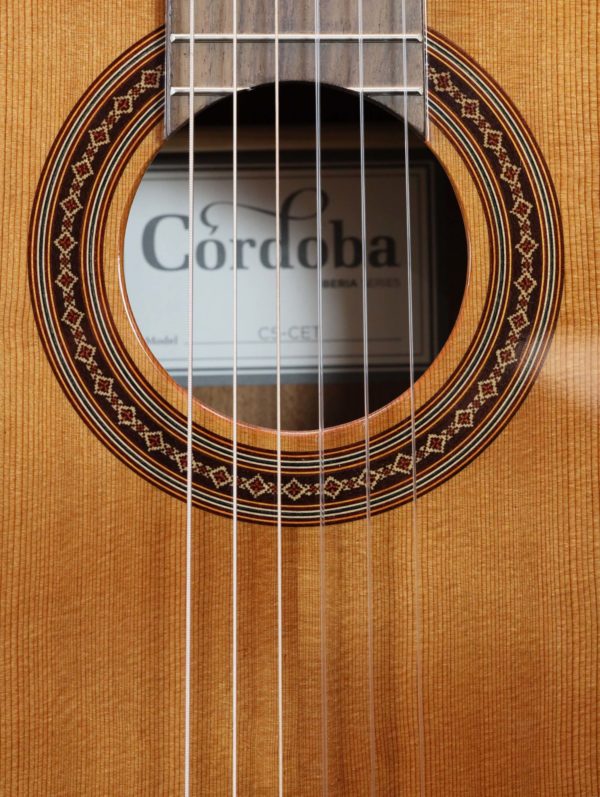 cordoba c5 cet classical guitar rosette