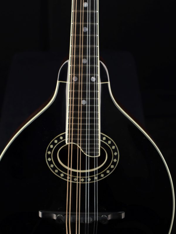 eastman md404 bk mandolin black front