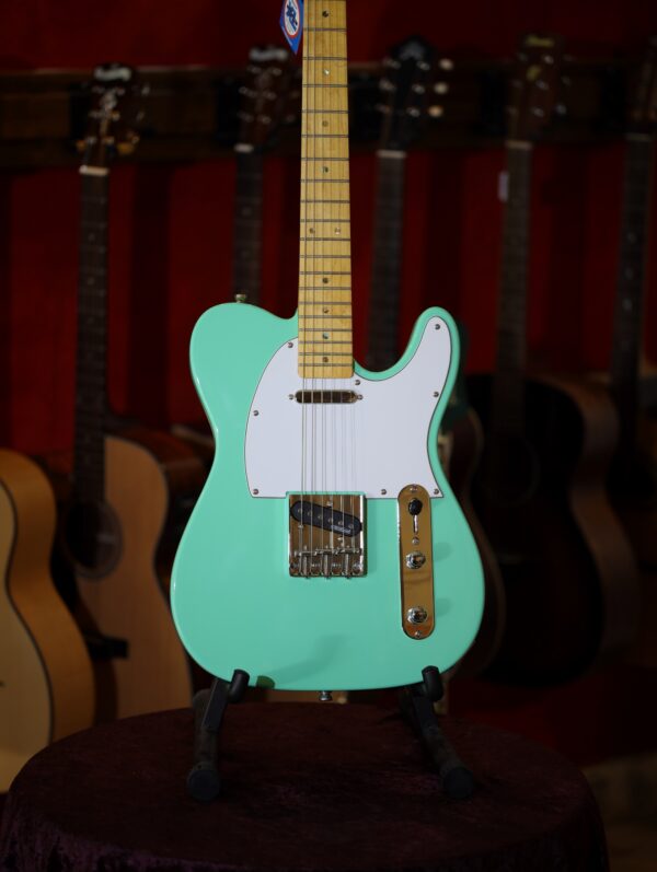 gladiator tele electric guitar seafoam green