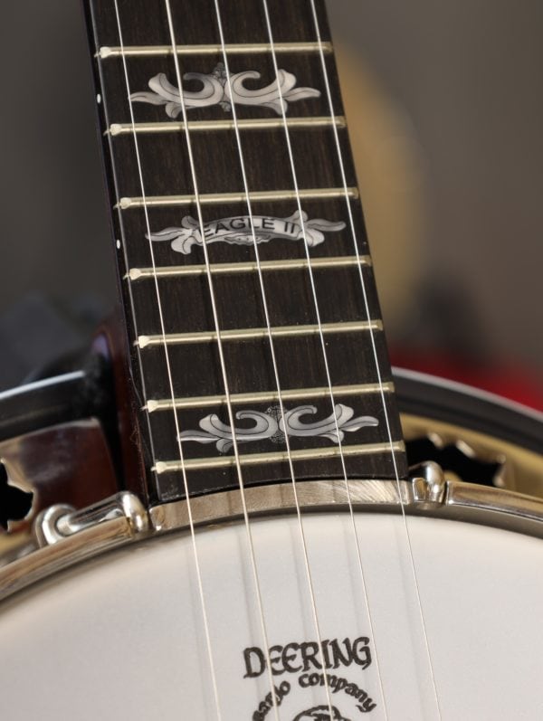 deering eagle II 5 string banjo inlays