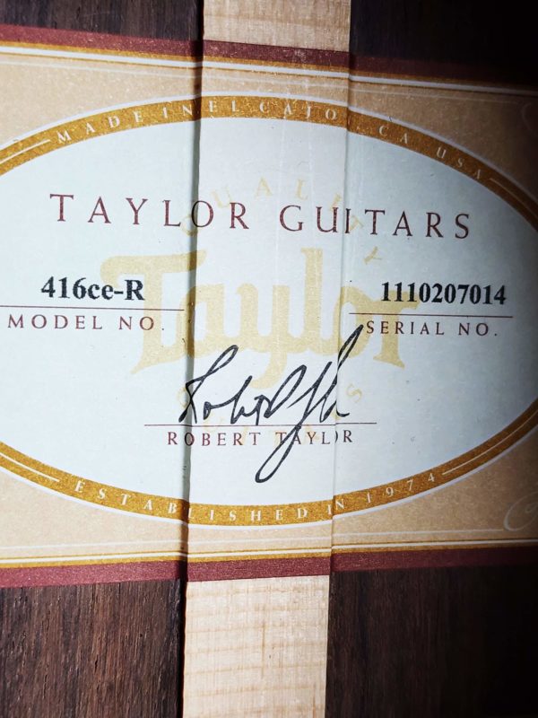 taylor 416ce r guitar serial number