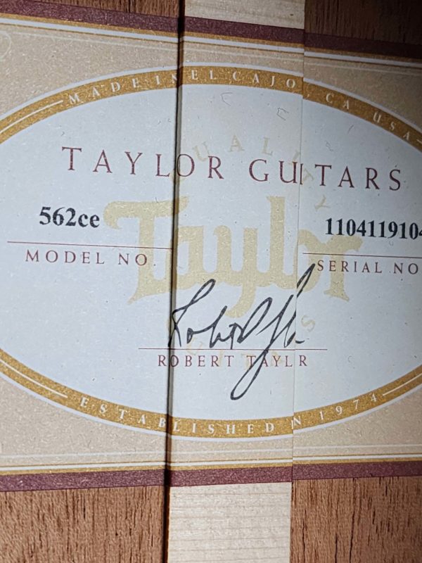 taylor 562ce guitar serial number