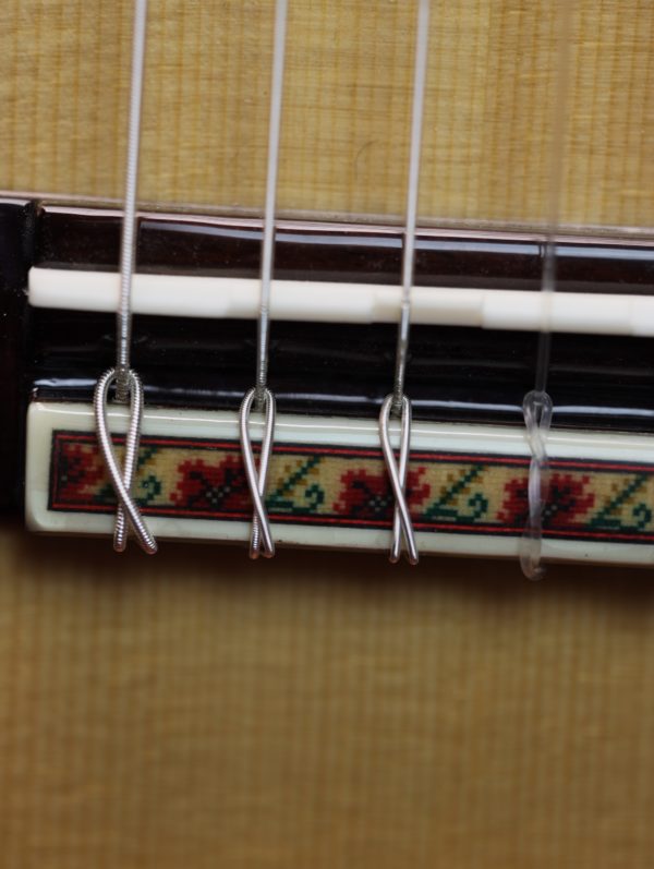 ramirez del tiempo classical guitar bridge decoration