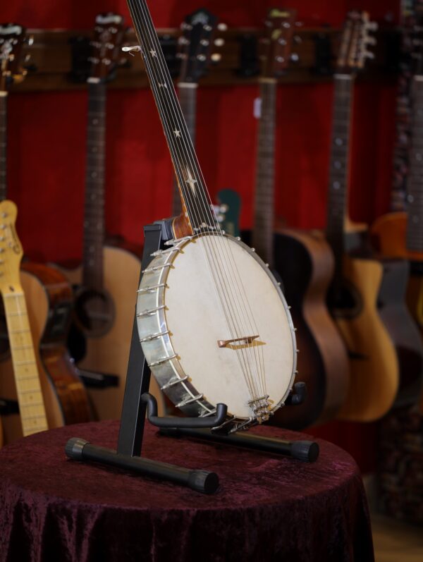 f besson 7 string fretless minstrel banjo
