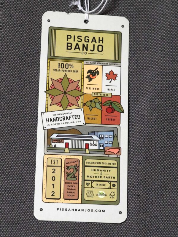 pisgah dobson pro banjo brand label