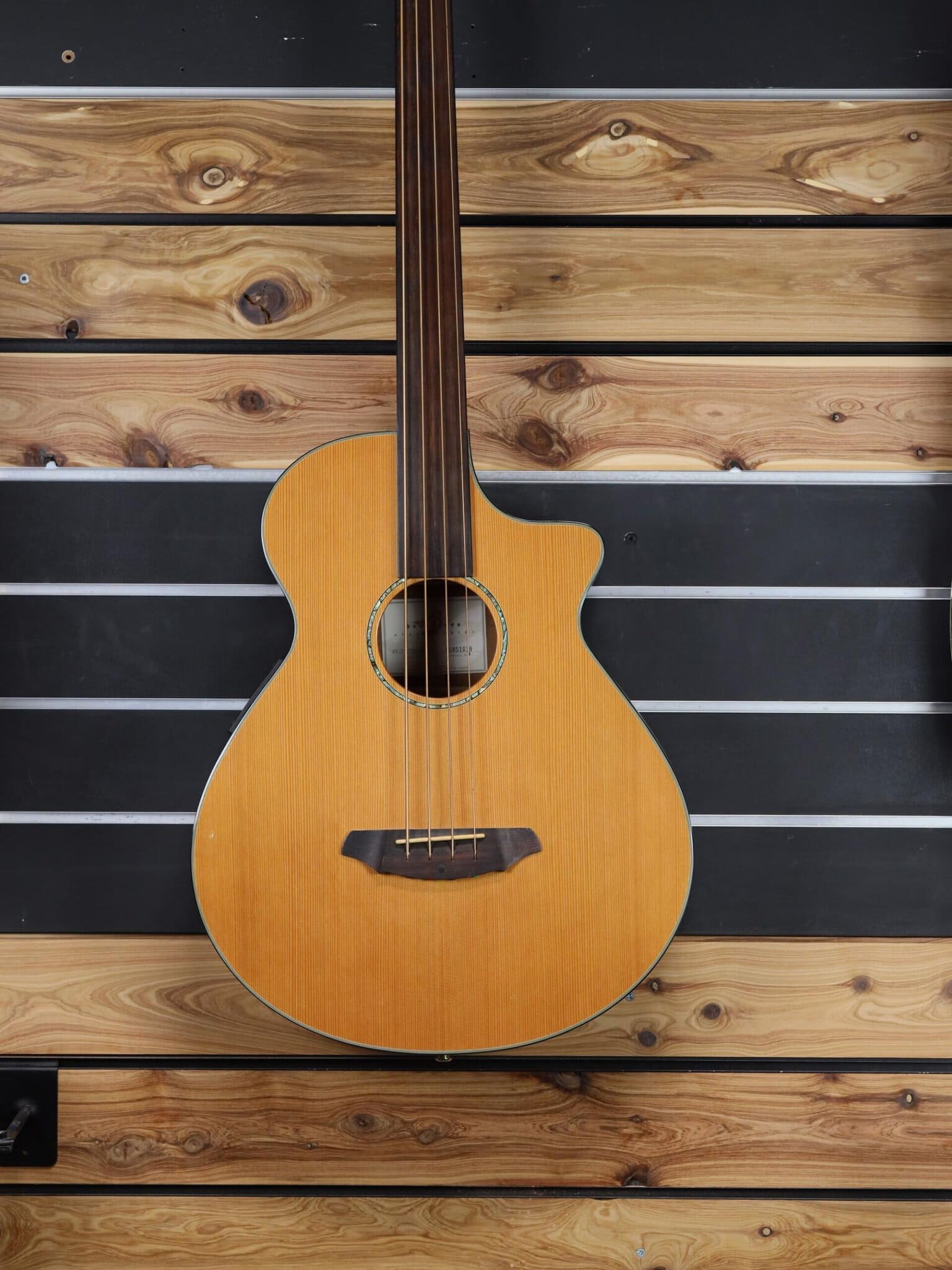 breedlove fretless bass guitar
